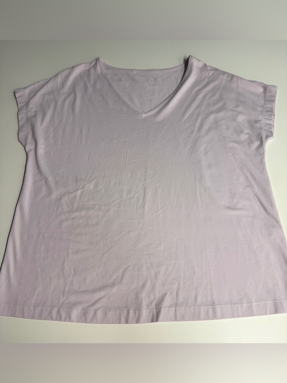 J. Jill Women’s Supima cotton V-Neck Tee in Pale Lavender